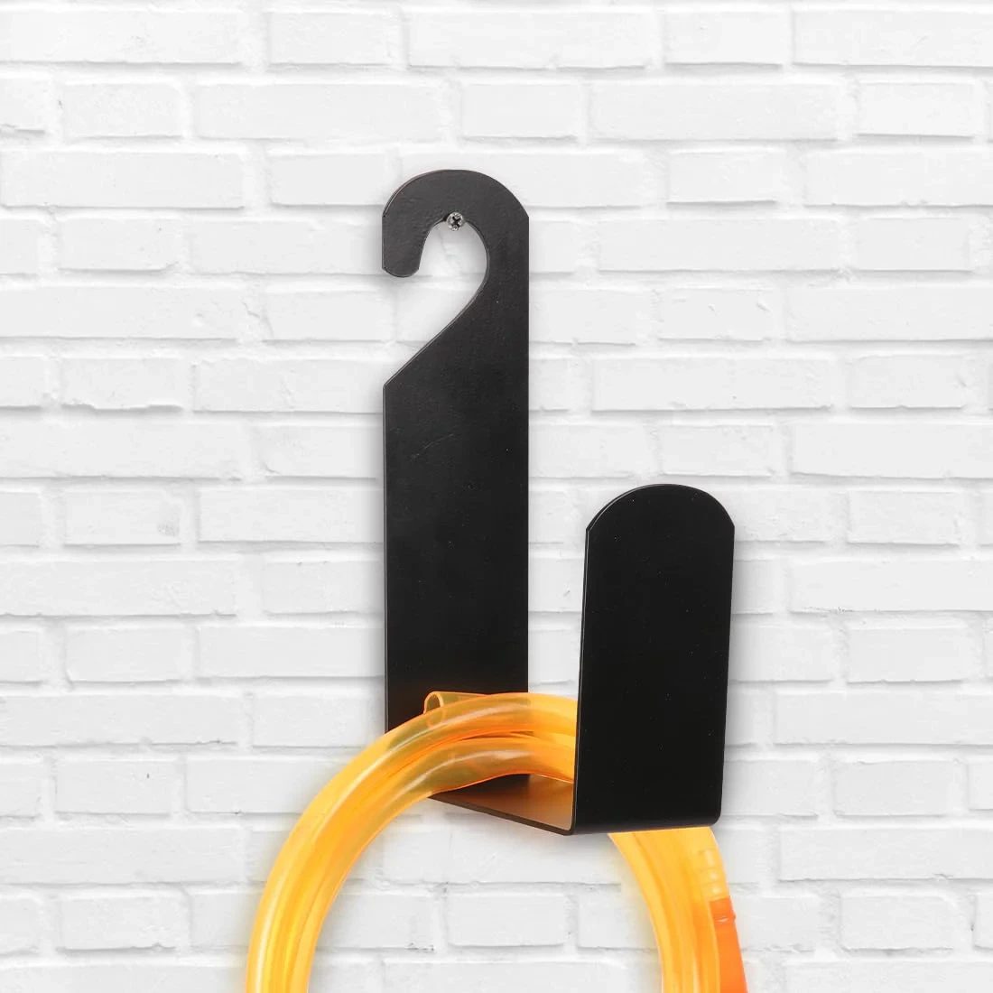Heavy-Duty Wall Mounted Garden Hose Holder | Metal Hose Hanger Hook for Outdoor Use