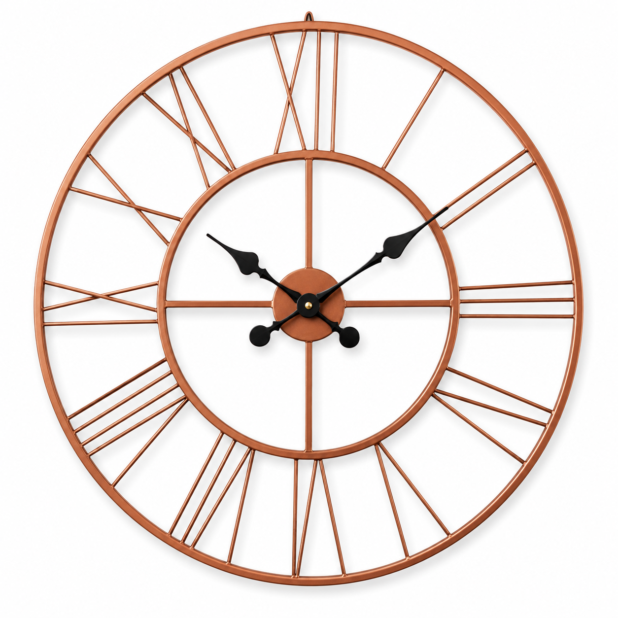 Imperial Antique Rose Gold Roman Wall Clock